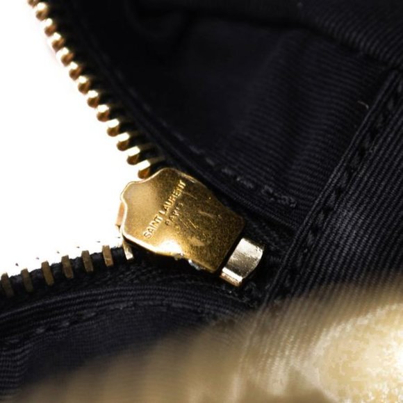 YSL Monogram Camera Lou Medium Jaguar Pattern Raffia Black Leather Shoulder Bag - Picture 7 of 12